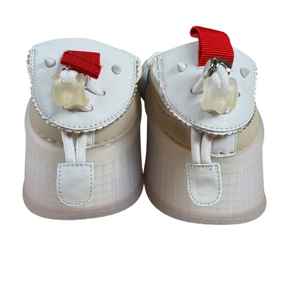 Christian Louboutin Men's Arpoador Flat Sneaker Zinc Bianco Size EU 44 US 11 - Picture 7 of 11